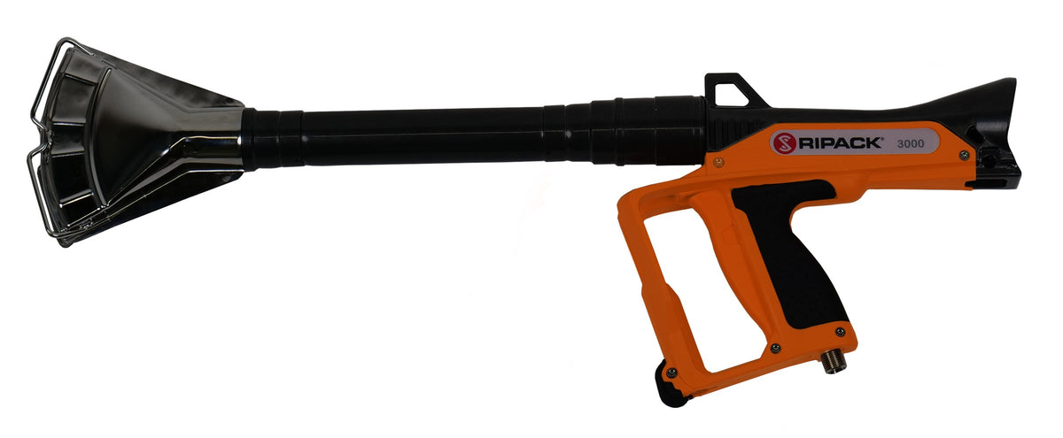 Ripack EXT S1-10 extension pole fitted to a Ripack heat shrink gun