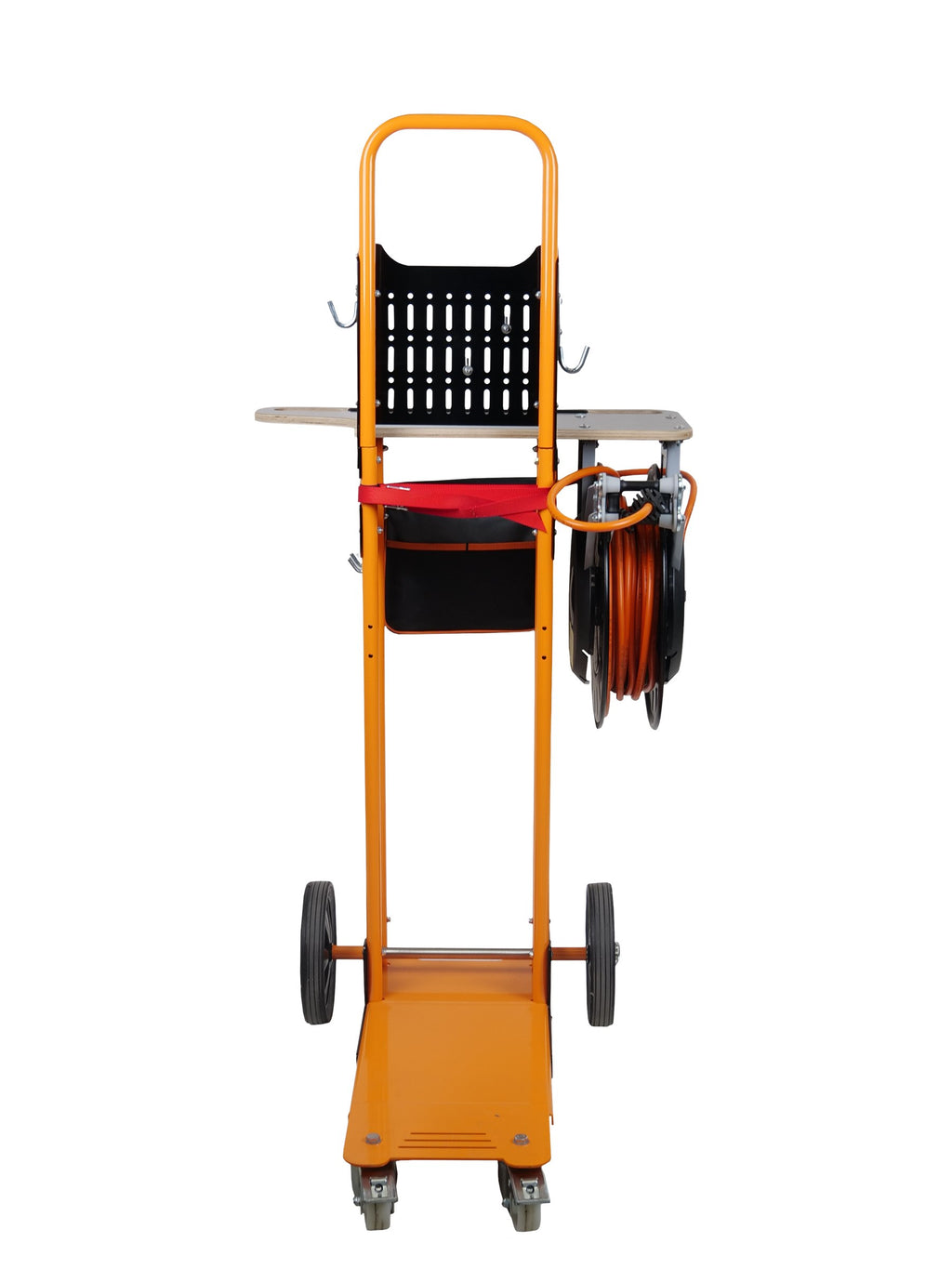 Ripack 932+ V.03+ gas cylinder trolley with shelf and hose reel, front view