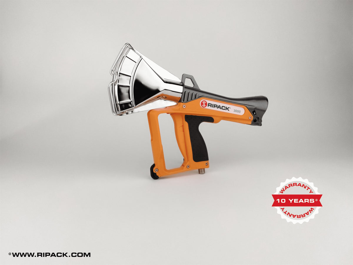 Ripack 3000 propane heat shrink gun, side view