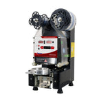 Omcan 44644 automatic cup sealing machine with film rolls and cup holder