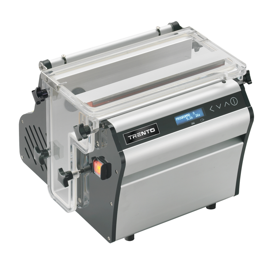 Omcan 48246 Trento vertical vacuum packaging machine with transparent tank sides