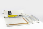 AIE L-bar shrink wrap system seal area and film rack rollers