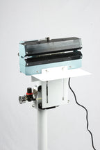 AIE AC Series pneumatic constant heat foot sealer with mesh jaws and air regulator
