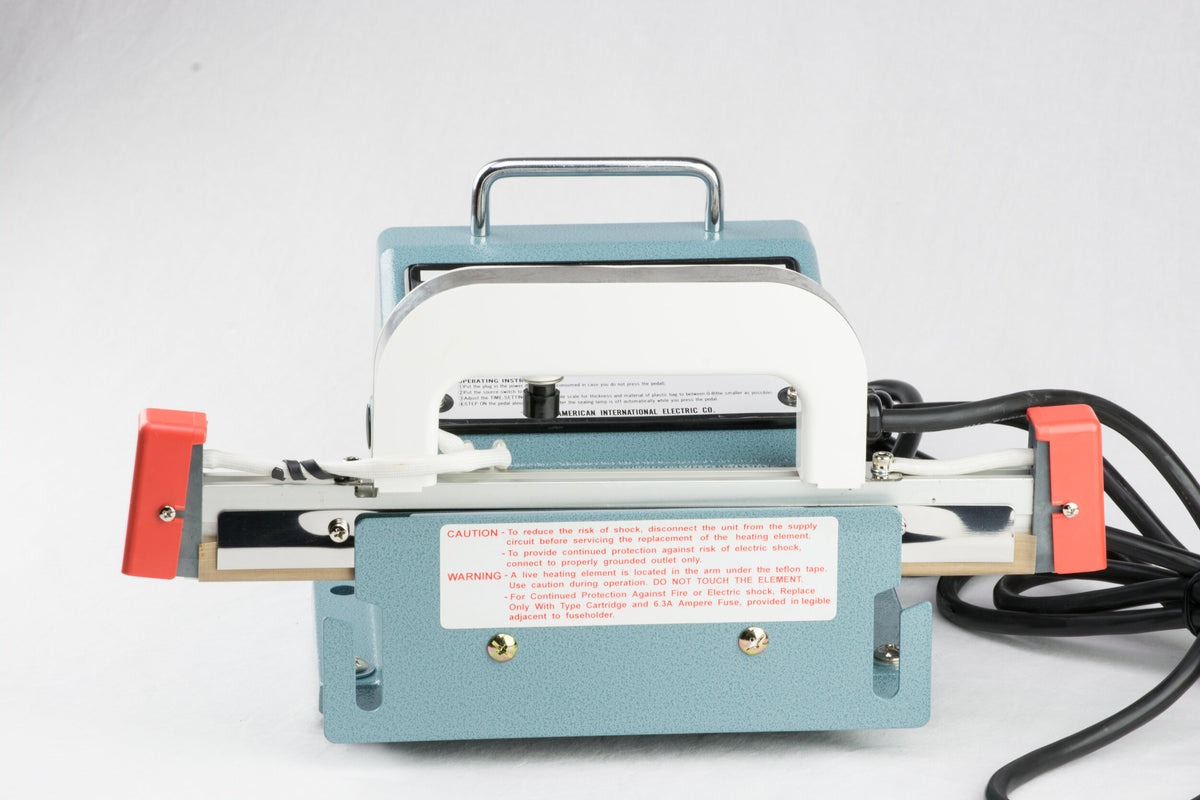 AIE-800PI portable I-bar shrink wrap system hand-held sealer, front view