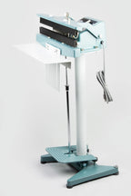 AIE-602CH 24-inch double constant heat foot sealer with open jaws, side view