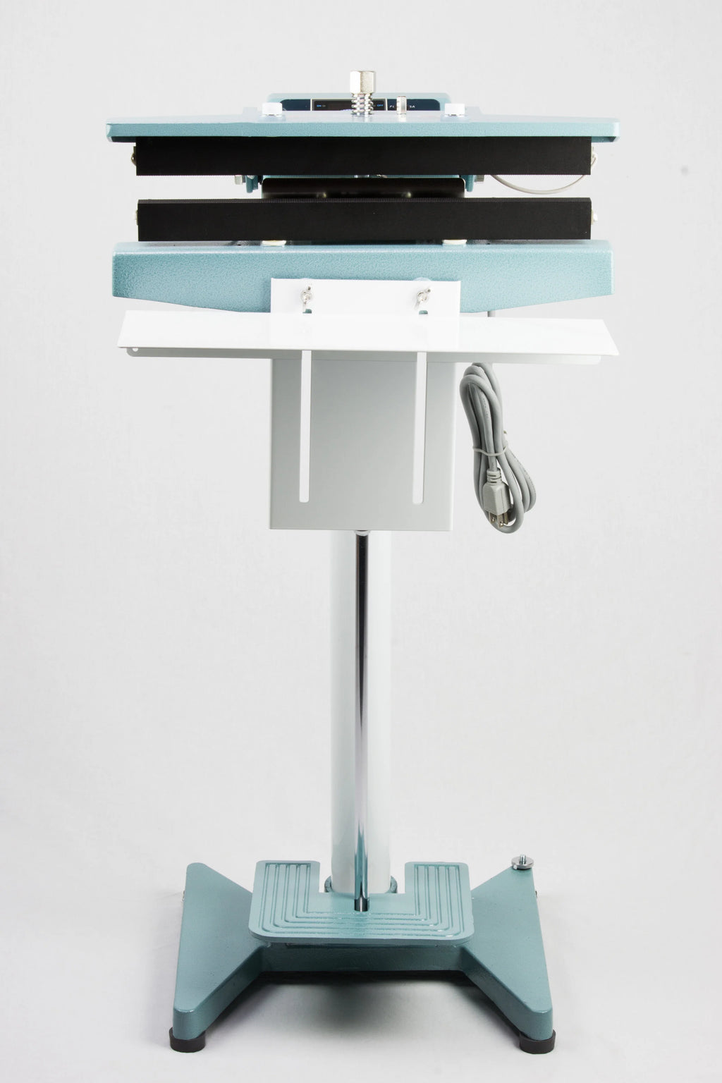 AIE-602CH 24-inch double constant heat foot sealer with mesh-textured jaws, front view