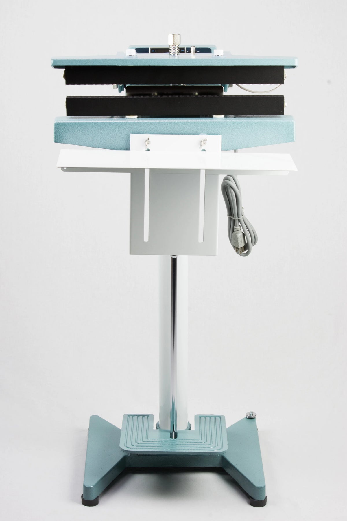 AIE-602CH 24-inch double constant heat foot sealer with mesh-textured jaws, front view