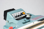 AIE FDA Series semi-automatic double impulse sealer timer control panel, close-up