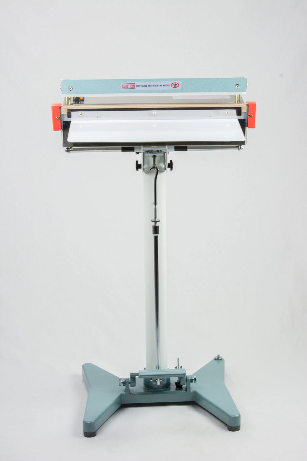AIE FS Series stainless steel impulse foot sealer, front view