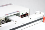 AIE GA Series gas flush nozzle vacuum sealer nozzle area and control panel, close-up