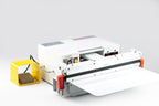AIE VA Series nozzle vacuum impulse sealer with twin retractable nozzles and foot pedal, front view