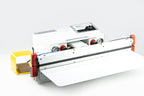 AIE GSD Series gas flush double seal vacuum sealer, side view