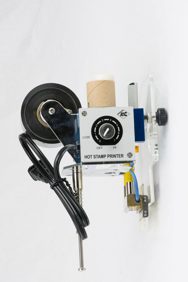 AIE-661HS 2-line hot stamp imprinter attachment for continuous heat sealers