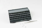 AIE-663 imprinter type set in its case with tweezers