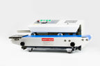 AIE B6 Series tabletop band sealer, horizontal model, side view