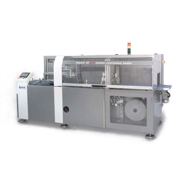 Maripak IMPACK PRO-MOTION 20 continuous-motion side sealer with safety guards