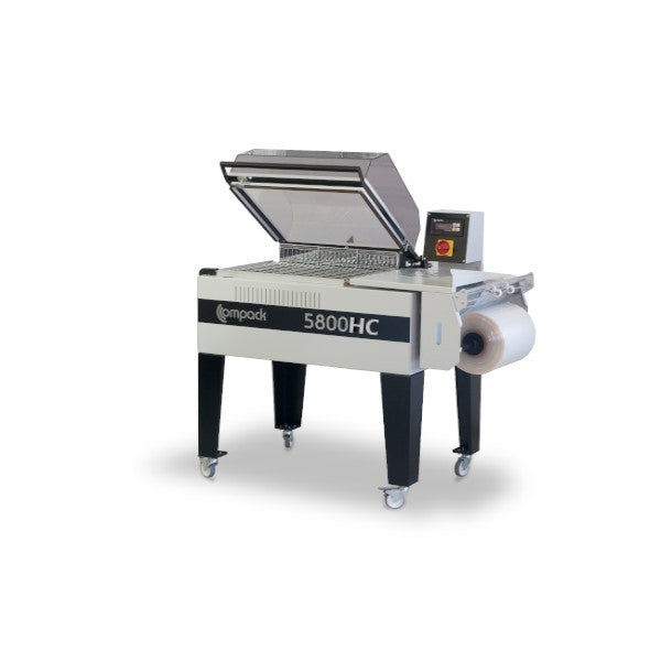Maripak Compack 5800HC high-chamber hood shrink sealer on casters, front view