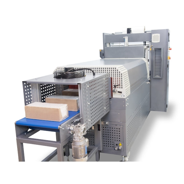 Maripak Multimac D 60 infeed conveyor with cartons entering the sealing section