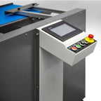 Maripak RLS e-Pro 5844 touchscreen operator panel with start and emergency stop buttons