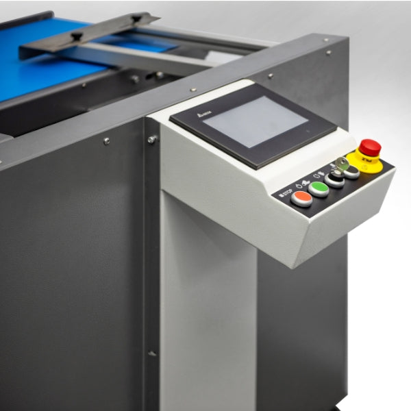 Maripak RLS e-Pro 5844 touchscreen operator panel with start and emergency stop buttons