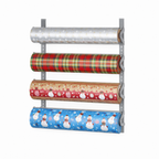 Bulman T293 Four High Wall Paper Rack – view with gift wrap rolls