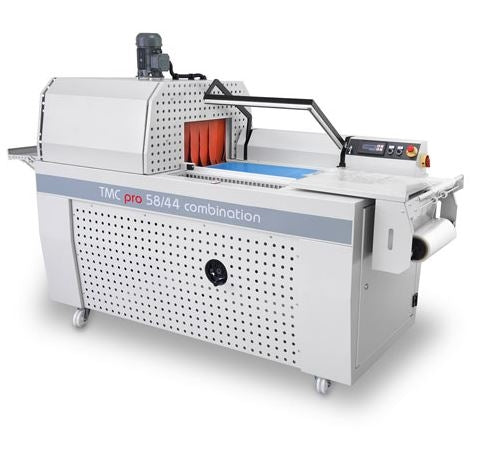 Maripak TMC Pro series L-bar sealer and tunnel for the TMC Pro 8065-M (58/44 shown), front view