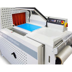 Maripak TMC Pro series L-bar sealer and tunnel for the TMC Pro 8065-M (58/44 shown), sealing table and controls