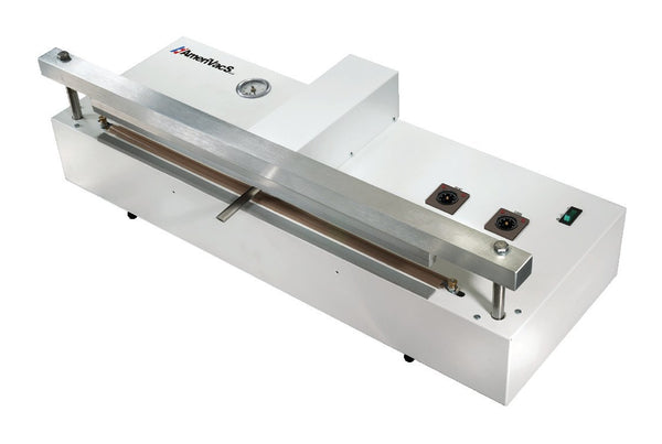 AmeriVacS AVS-20 retractable nozzle vacuum sealer with 20-inch seal bar and vacuum gauge