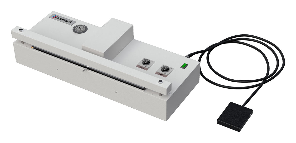 AmeriVacS AVS-20 retractable nozzle vacuum sealer with single nozzle and foot pedal