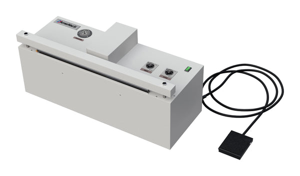 AmeriVacS CAVS self-contained nozzle vacuum sealer with built-in compressor and foot pedal