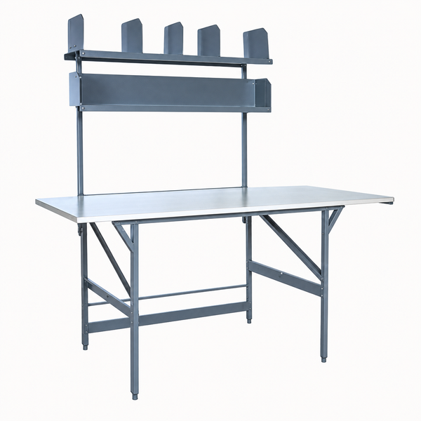 Bulman A80-05 Basic Packing Table with Shelves, 72″ × 36″