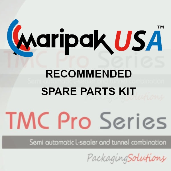 Maripak USA recommended spare parts kit SPKTMCv1 for the TMC Pro series, title graphic
