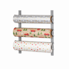 Bulman T292 Three High Wall Paper Rack – view with gift wrap rolls