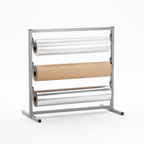 Bulman T368R Three Deck Tower Paper Rack – view with paper and film rolls
